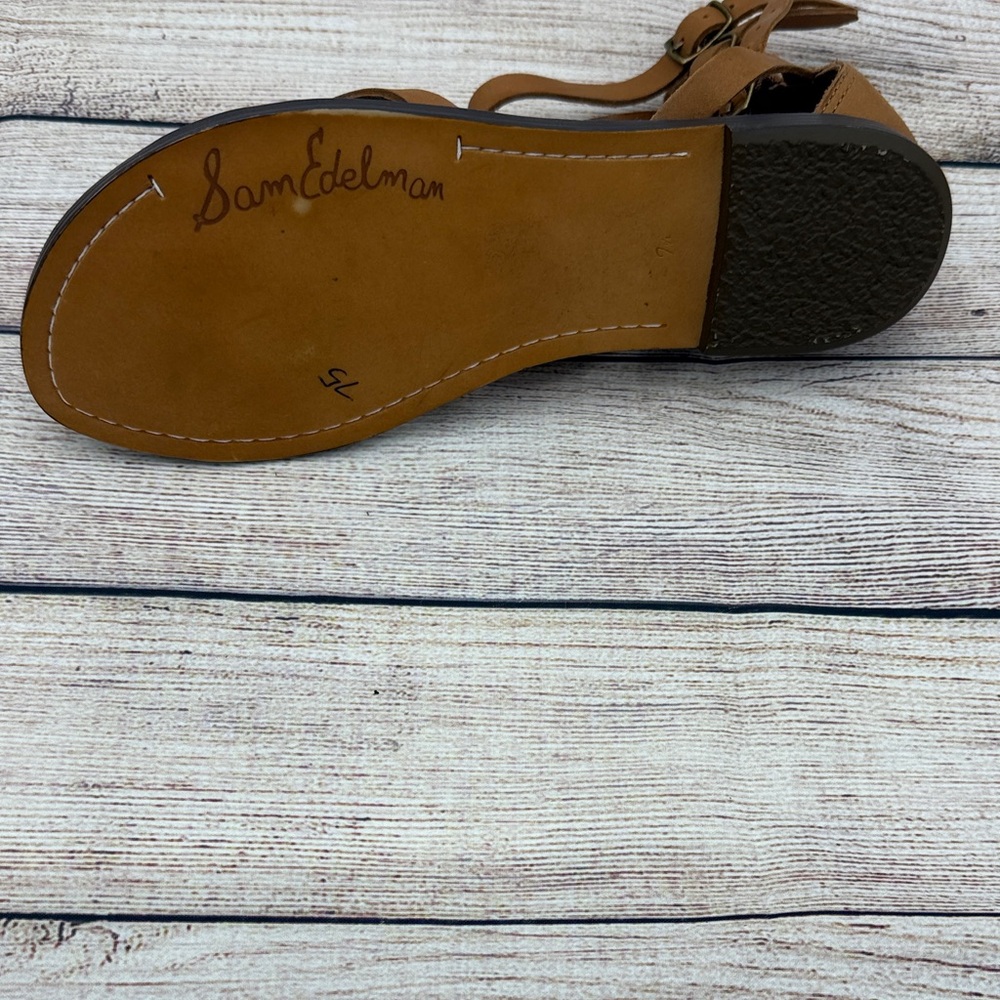 Sam Edelman Brown Strappy Sandals - Picture 4 of 8